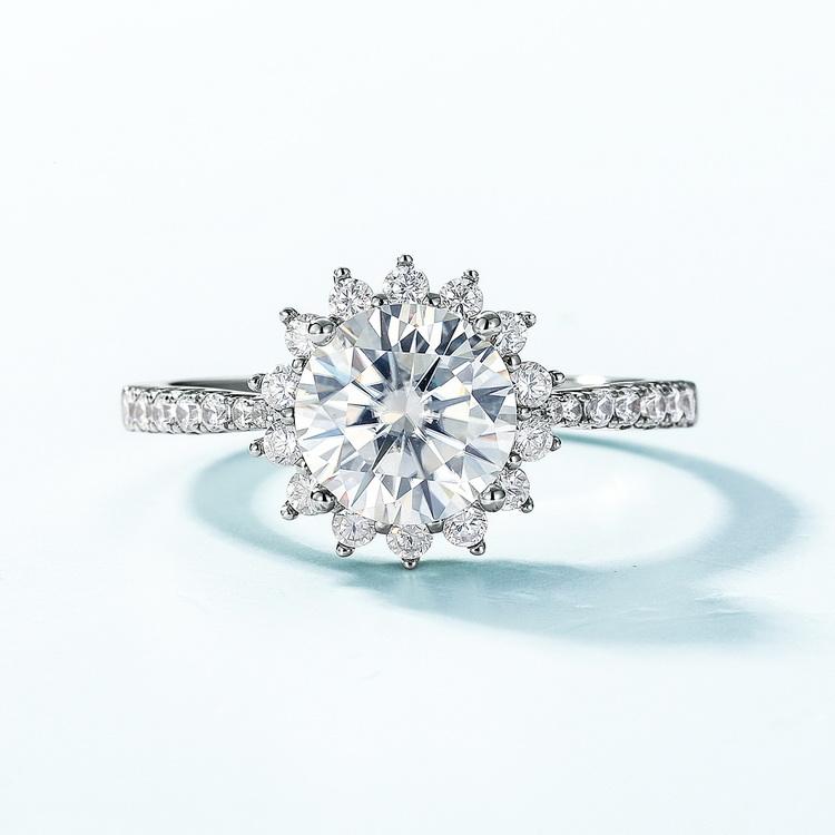 Jasmine Flower Moissanite Ring (Copy)